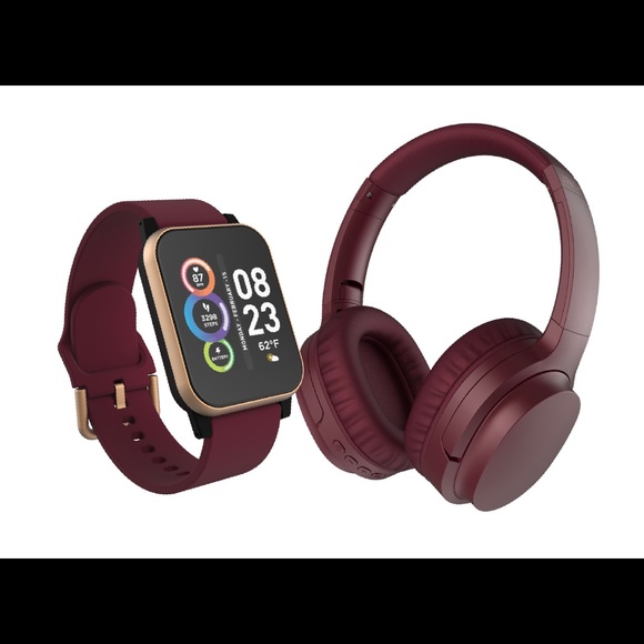 iTech Fusion 2 Unisex Burgundy Smart
Watch with Wireless Headphone - Picture 6 of 16